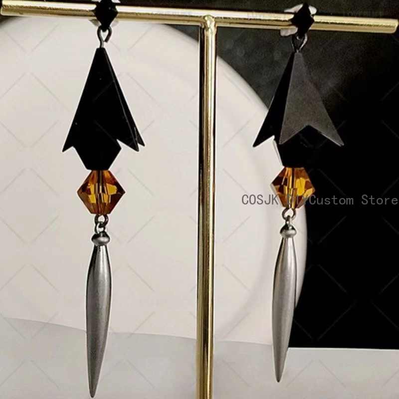 Cosplay Prop Making - ต่างหูแฟชั่นคอสเพลย์ตัวละครจงลี่จากเกม Genshin Impact แบบติดหู แบบคลิปหนีบ ต่างหู