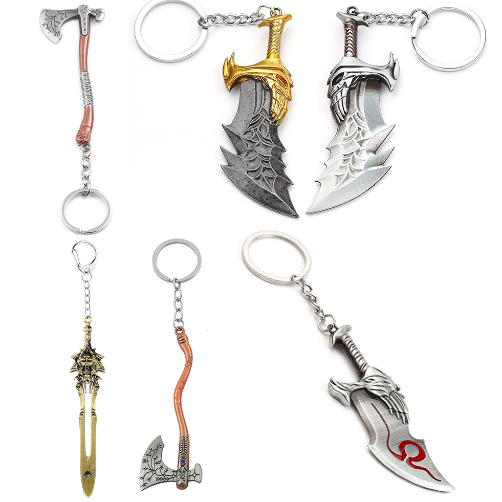 Cosplay Prop Dagger - พวงกุญแจดาบของเครโทส God of War 4 ของตกแต่งสำหรับผู้ชายและผู้หญิง