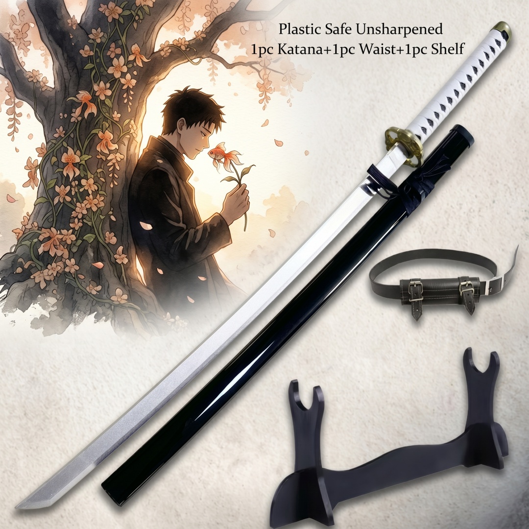 Cosplay Prop Katana - ดาบคากราบะชิขนาด 40 นิ้ว พร้อมฐานตั้ง ชุดอุปกรณ์คอสเพลย์อนิเมะ ดาบนินจา