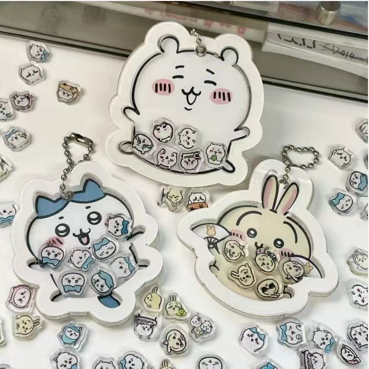 Acrylic Cosplay Prop - พวงกุญแจอะคริลิค JiiKawa น่ารัก ตกแต่งกระเป๋าเป้ การ์ตูน DIY