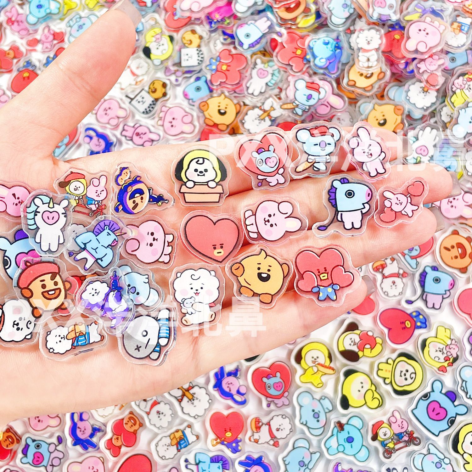 Cosplay Material For Prop - อะคริลิก BT21 BTS แบบชิ้นเดียว ขนาด 2