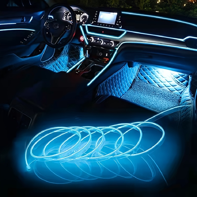Led El Wire - ไฟตกแต่งภายในรถยนต์ 2M แบบ LED สายไฟ EL