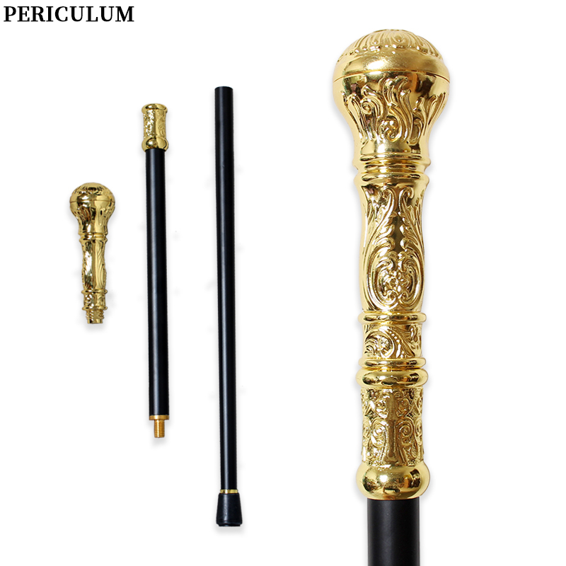 ไม้เท้าวิคตอเรียนสีทองเงาทำจาก - Detachable Cosplay Prop บทวิจารณ์และราคา