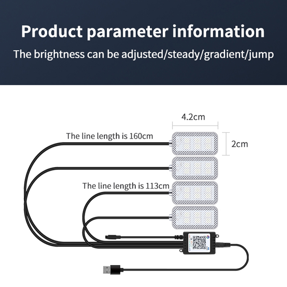 รถ LED เท้า Ambient พร้อม USB  - Led El Wire บทวิจารณ์และราคา