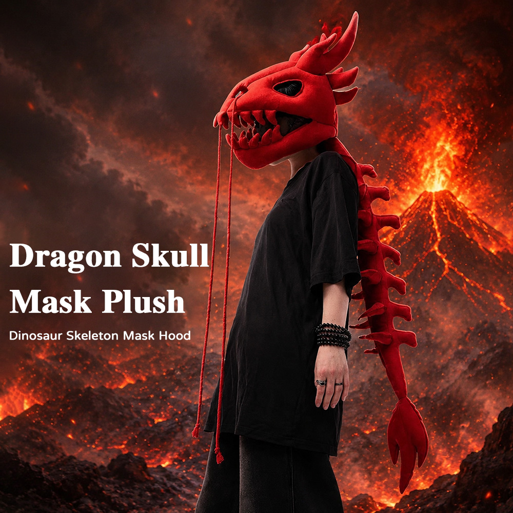 หน้ากากหัวไดโนเสาร์แบบตุ๊กตาพร - Cosplay Prop Designer บทวิจารณ์และราคา