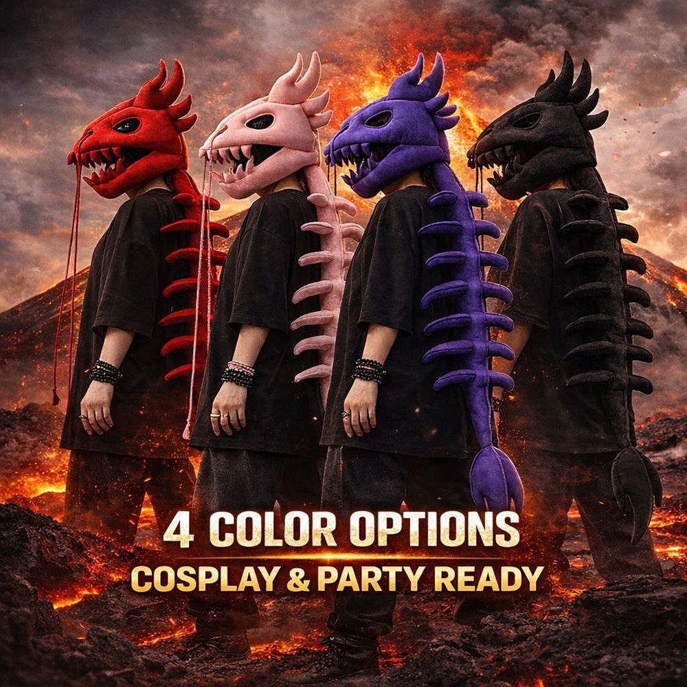 หน้ากากหัวไดโนเสาร์แบบตุ๊กตาพร - Cosplay Prop Designer บทวิจารณ์และราคา