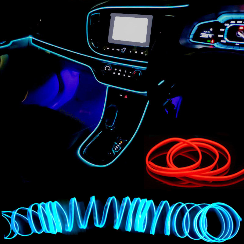 ไฟตกแต่งภายในรถยนต์ LED แบบยืด - Led El Wire บทวิจารณ์และราคา