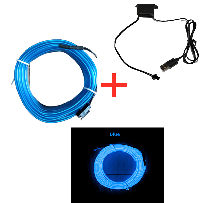ไฟตกแต่งภายในรถยนต์ LED แบบยืด - Led El Wire บทวิจารณ์และราคา
