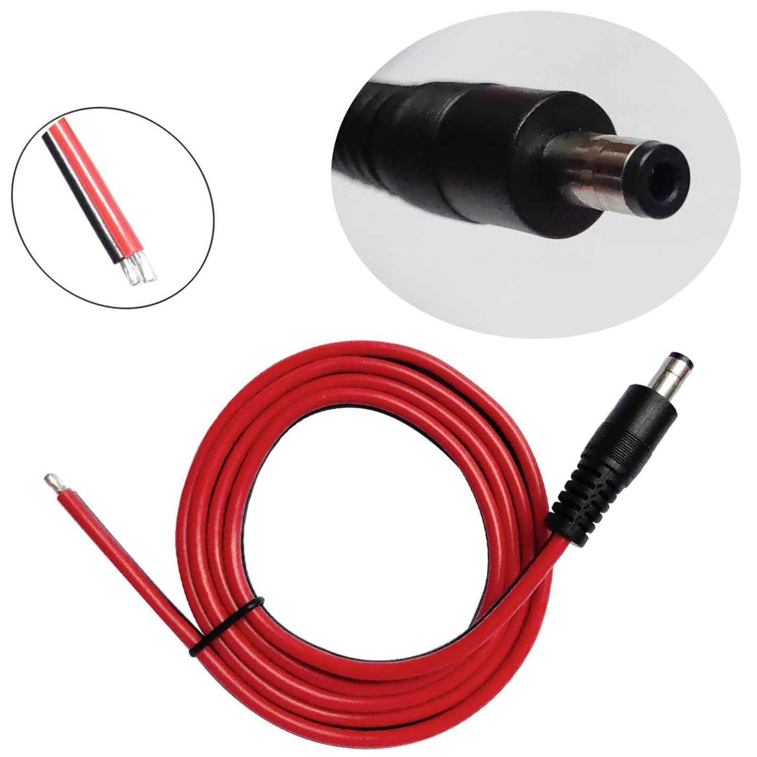 1 ชิ้น 14AWG สายไฟ DC ขนาด 5.5 - Led El Wire บทวิจารณ์และราคา
