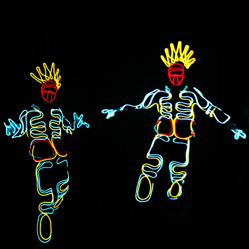 เสื้อผ้าไฟ LED แบบ EL Wire สำห - Led El Wire บทวิจารณ์และราคา