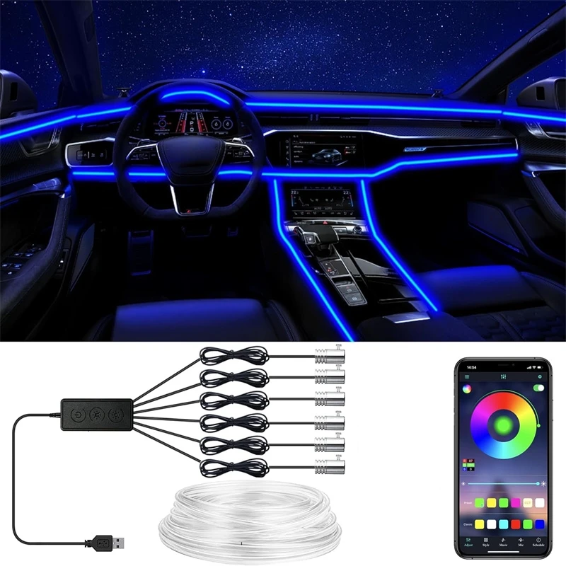 ไฟเส้น EL แบบยืดหยุ่น ควบคุมผ่ - Led El Wire บทวิจารณ์และราคา