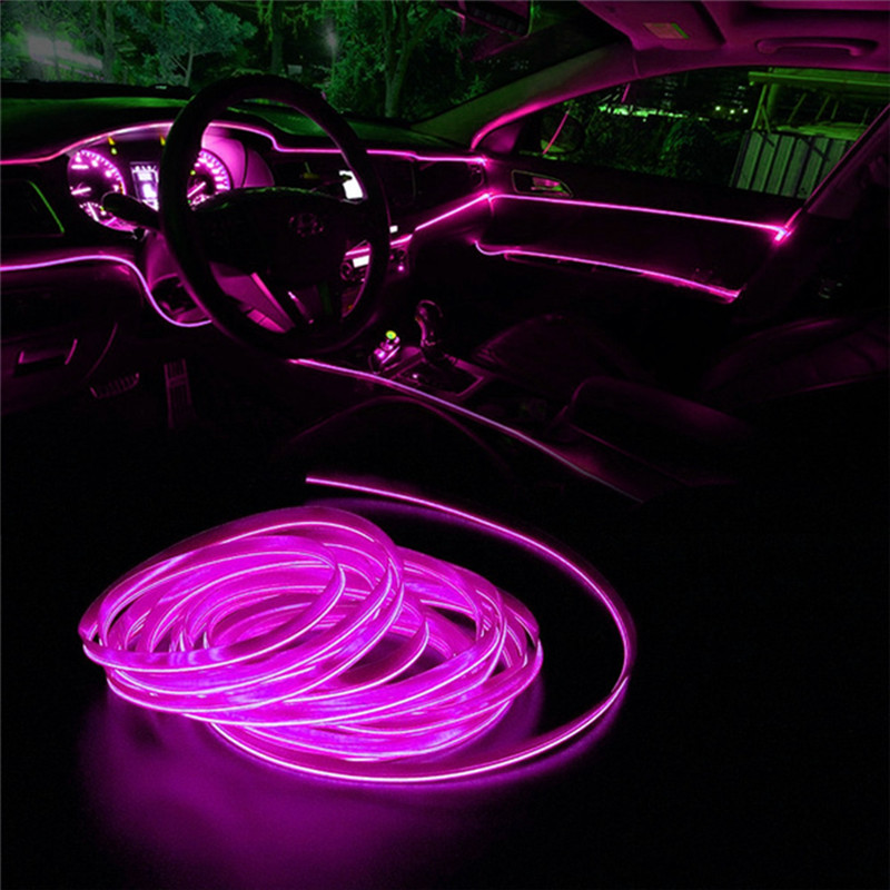 2M Car Interior Led Strip Ligh - Led El Wire บทวิจารณ์และราคา