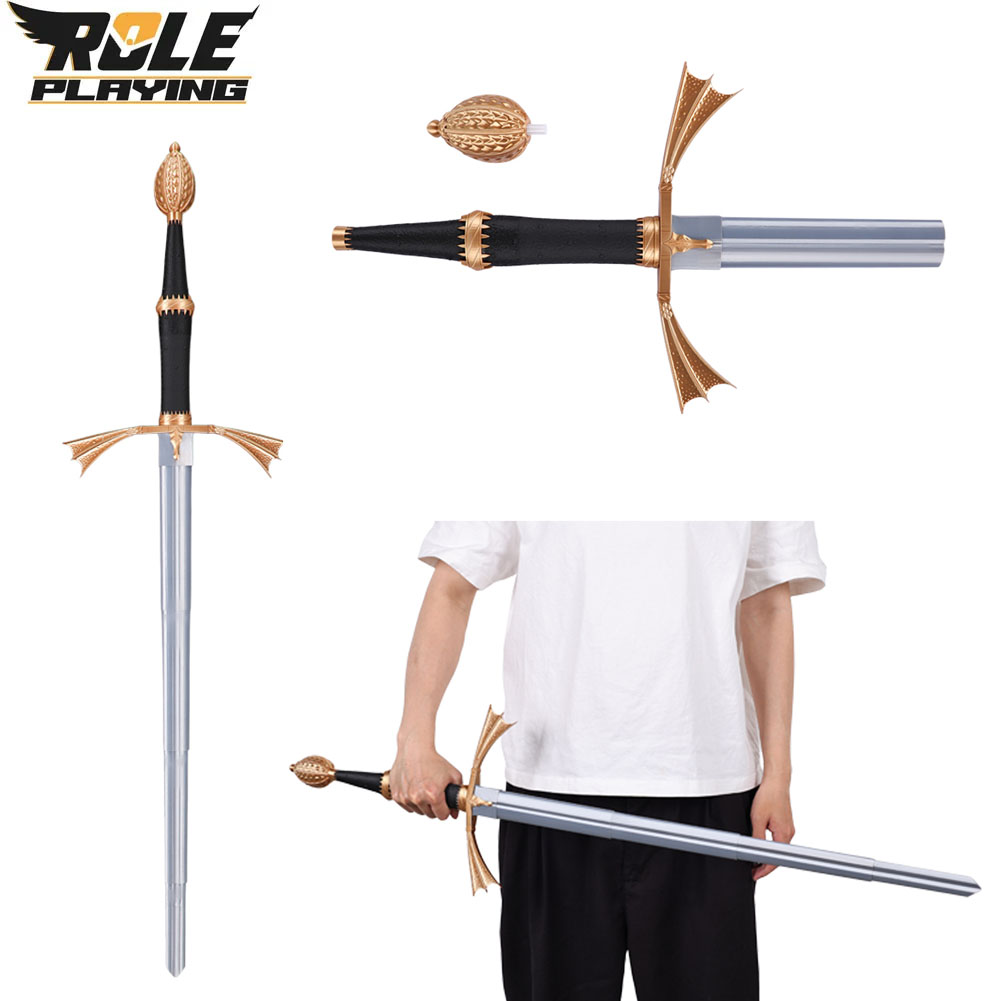 ดาบพลาสติกสีเงินแบบพับได้สำหรั - Cosplay Prop Dagger บทวิจารณ์และราคา