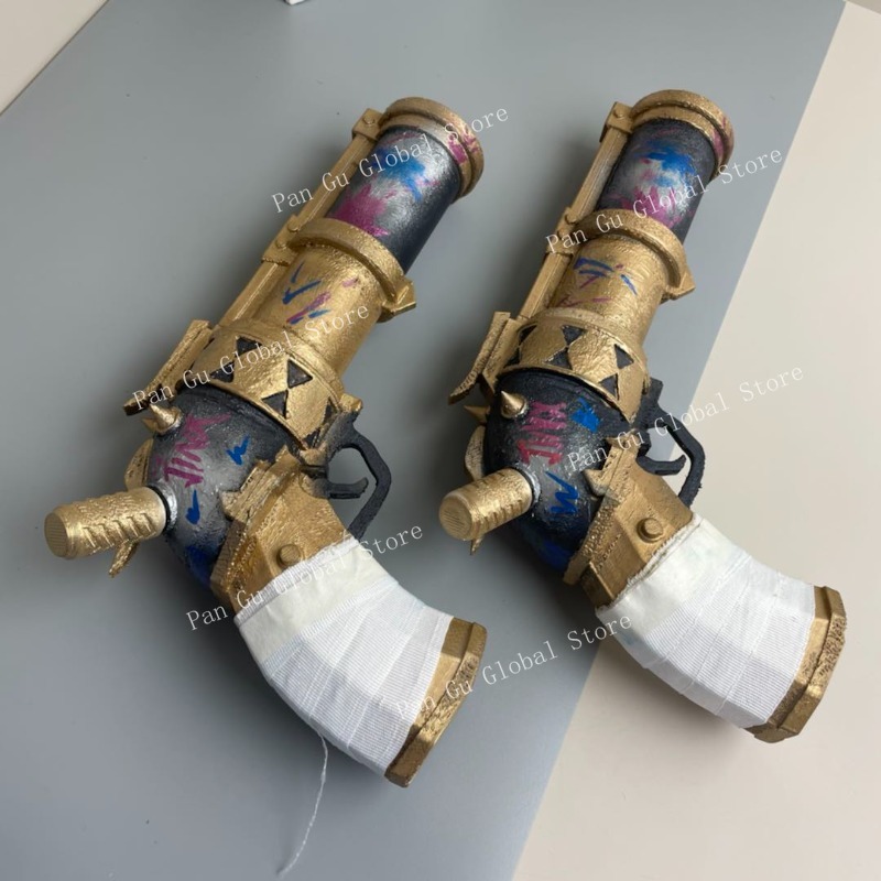 28 ซม./11.02in Jinx ปืนพกที่กํ - Cosplay Prop Katana บทวิจารณ์และราคา