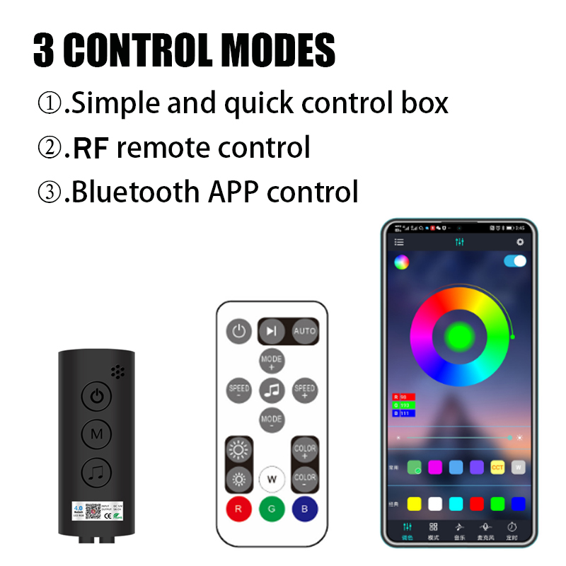 48 LED ระยะไกล App Control Lig - Led El Wire บทวิจารณ์และราคา
