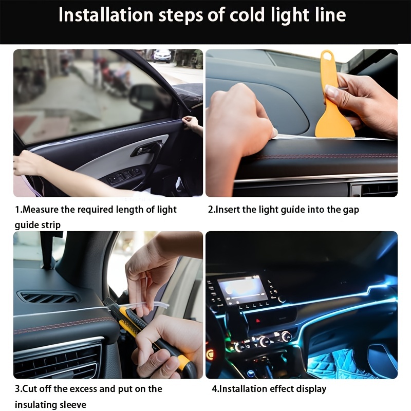 ไฟตกแต่งภายในรถยนต์ 2M แบบ LED - Led El Wire บทวิจารณ์และราคา